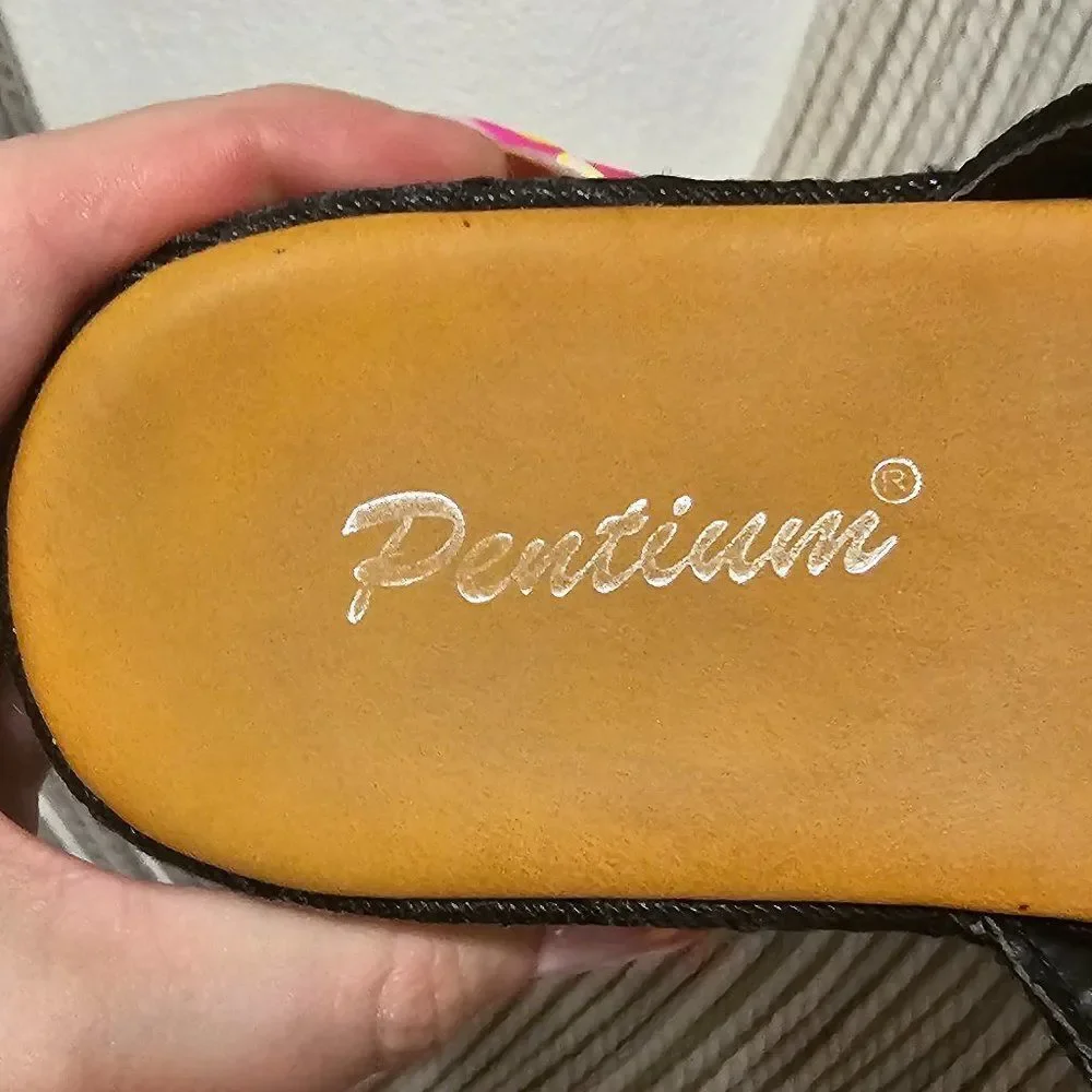 Pentium Woven Espadrille Sandals Sz 38 (US 7.5)